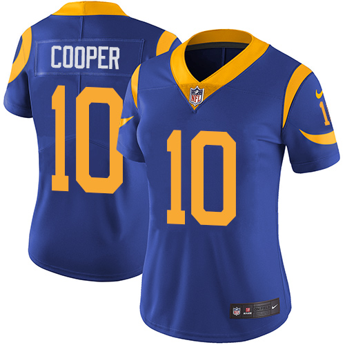 Nike Rams #10 Pharoh Cooper Royal Blue Alternate Women's Stitched NFL Vapor Untouchable Limited Jersey